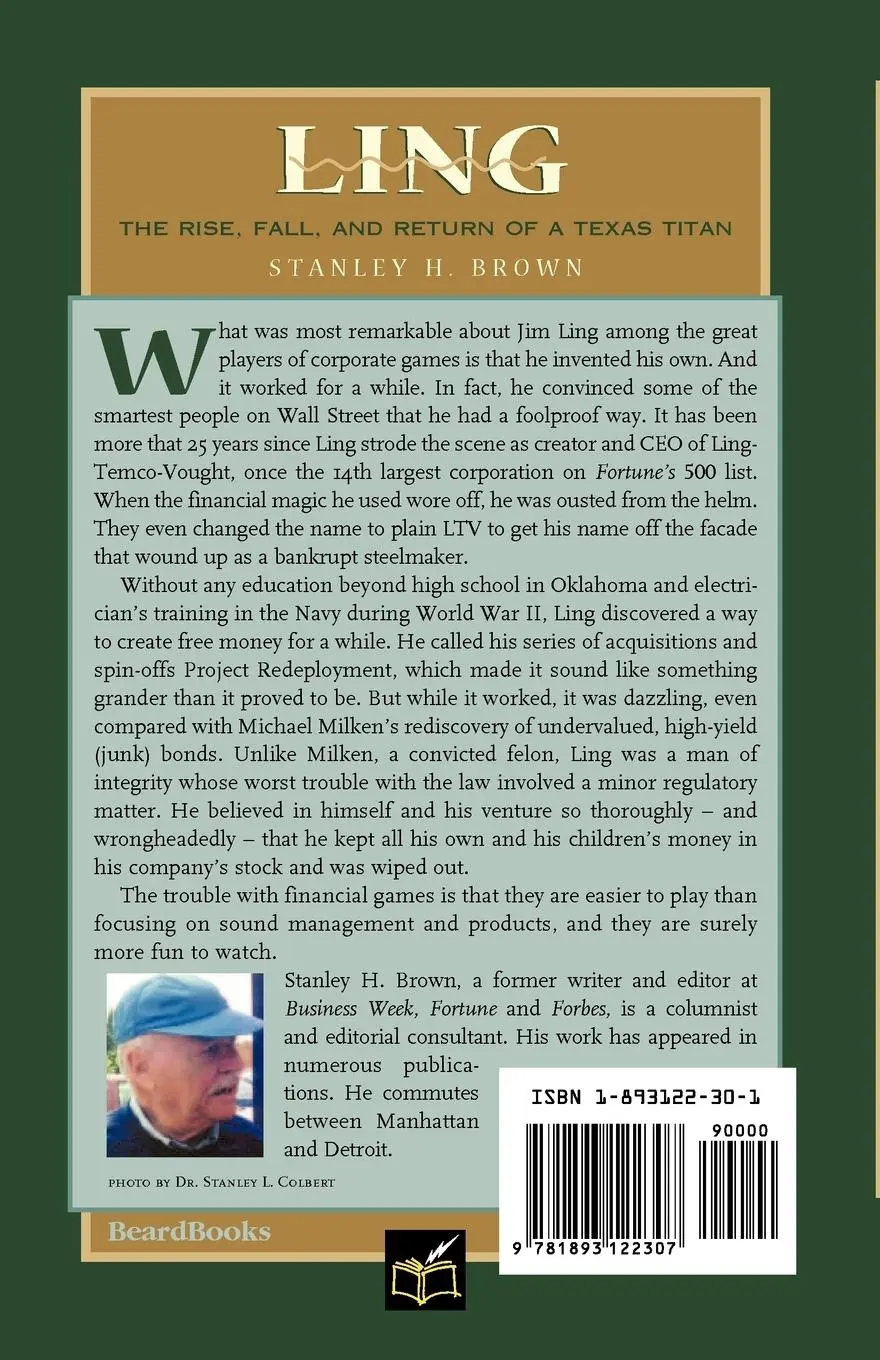 Rückseite: 9781893122307 | Ling: The Rise, Fall, and Return of a Texas Titan | Stanley H. Brown