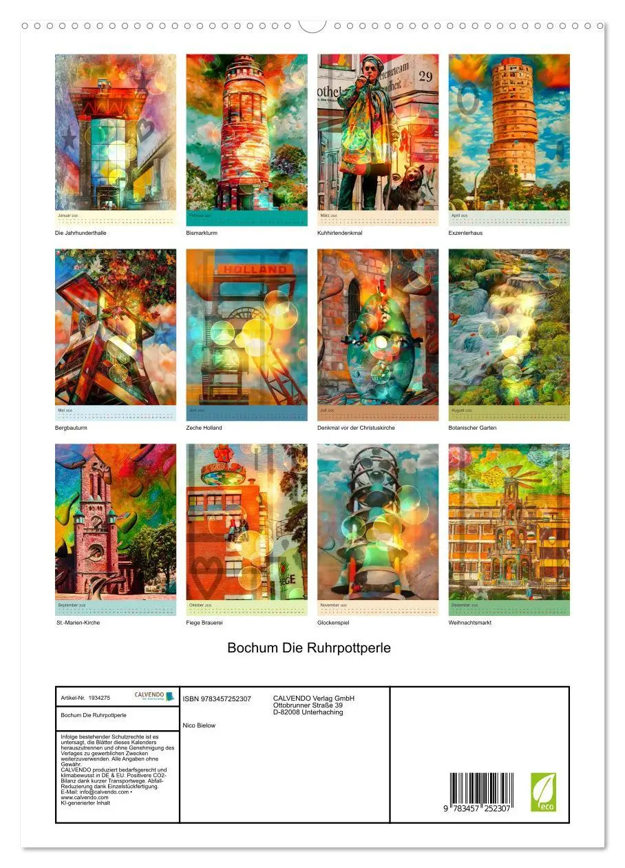 Bild: 9783457252307 | Bochum Die Ruhrpottperle (hochwertiger Premium Wandkalender 2026...