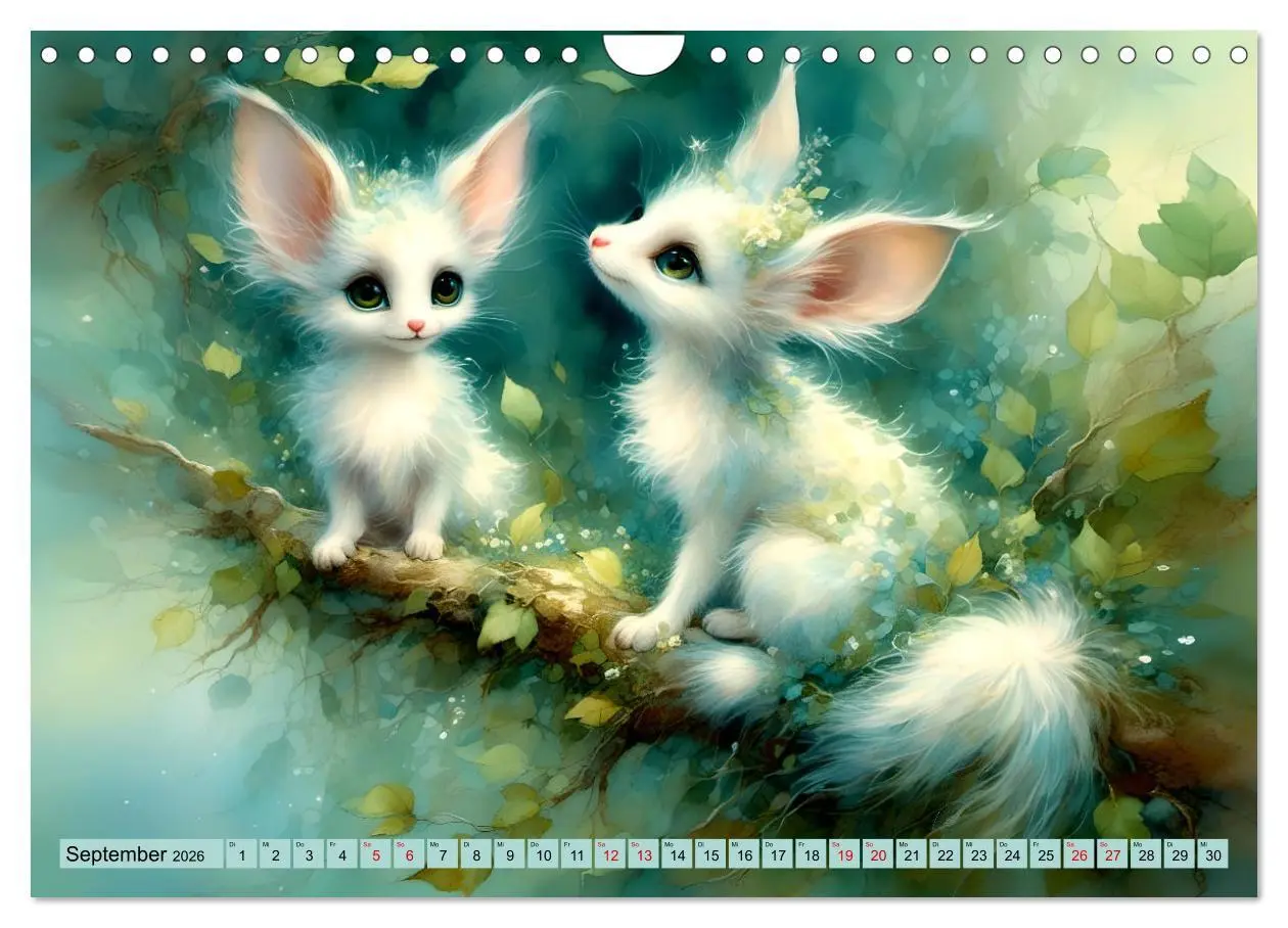 Bild: 9783457322307 | Pelzige süße Freunde (Wandkalender 2026 DIN A4 quer), CALVENDO...