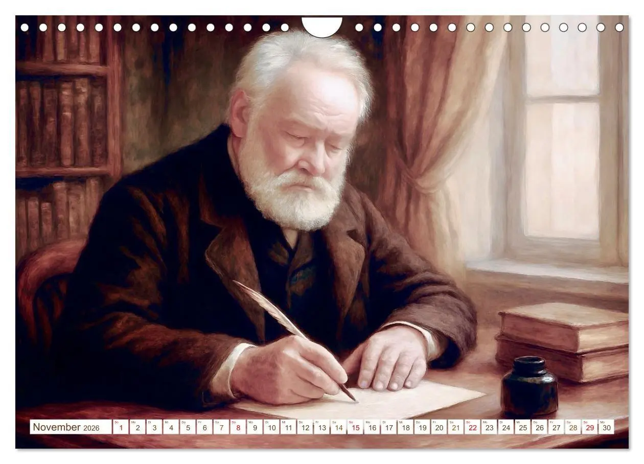 Bild: 9783516652307 | Victor Hugo (Wandkalender 2026 DIN A4 quer), CALVENDO Monatskalender