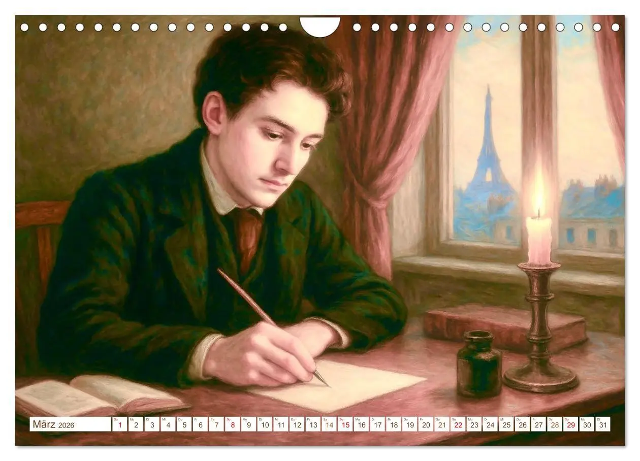 Bild: 9783516652307 | Victor Hugo (Wandkalender 2026 DIN A4 quer), CALVENDO Monatskalender