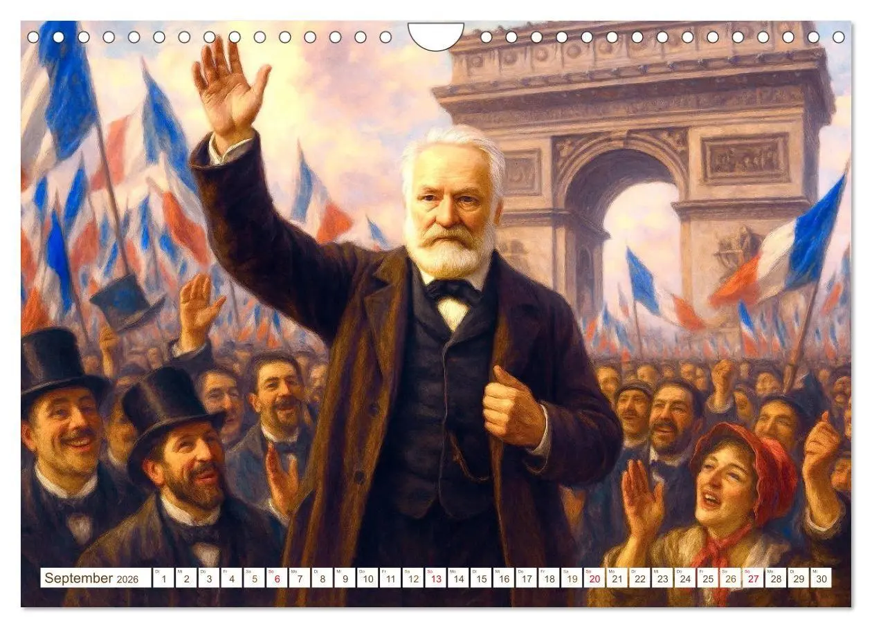 Bild: 9783516652307 | Victor Hugo (Wandkalender 2026 DIN A4 quer), CALVENDO Monatskalender