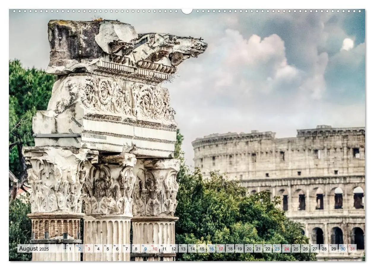 Bild: 9783435462407 | Roma (Wandkalender 2025 DIN A2 quer), CALVENDO Monatskalender | 2025