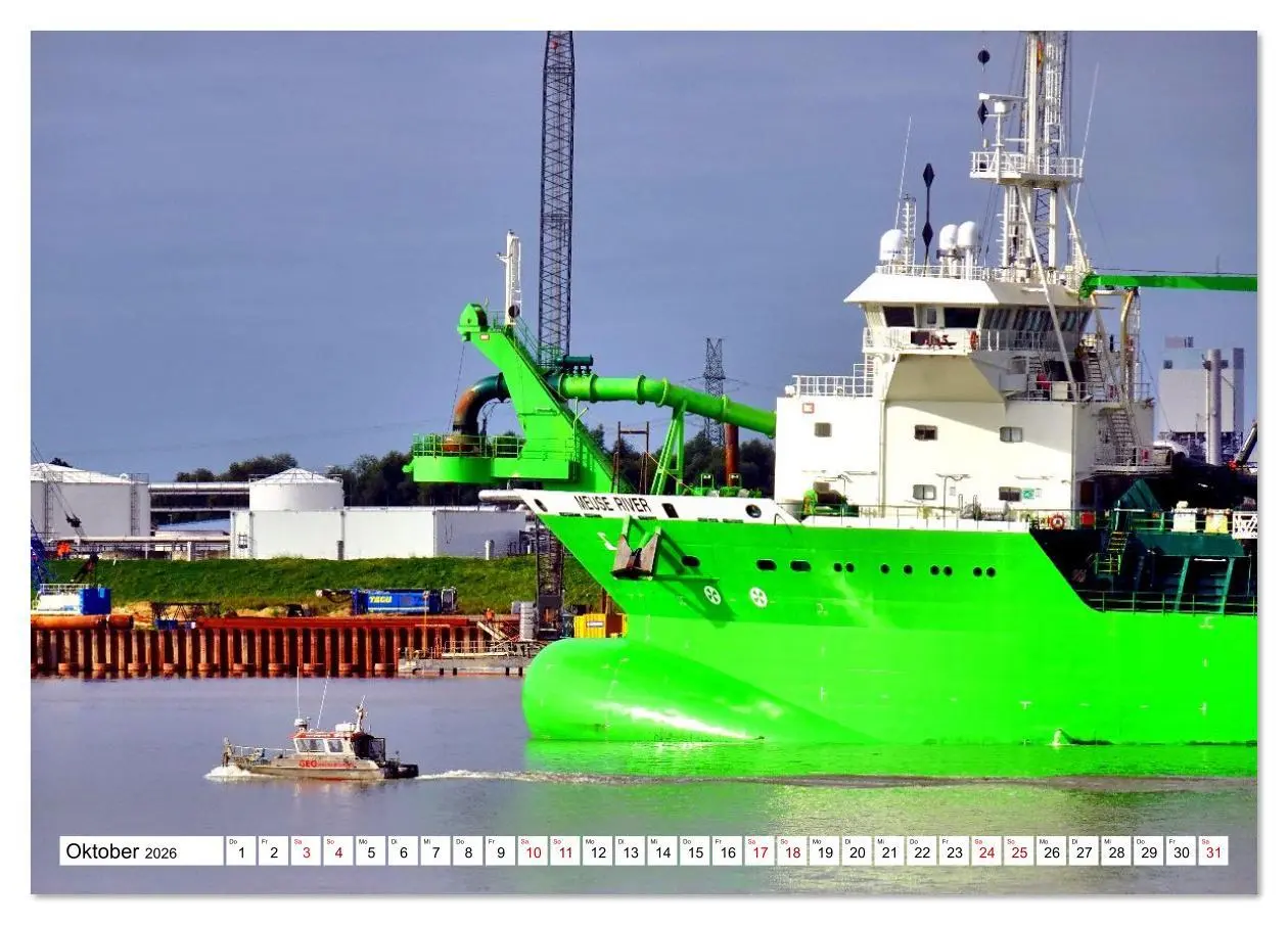 Bild: 9783516642407 | elbabwärts - Von Hamburg nach Cuxhaven (Tischkalender 2026 DIN A5...
