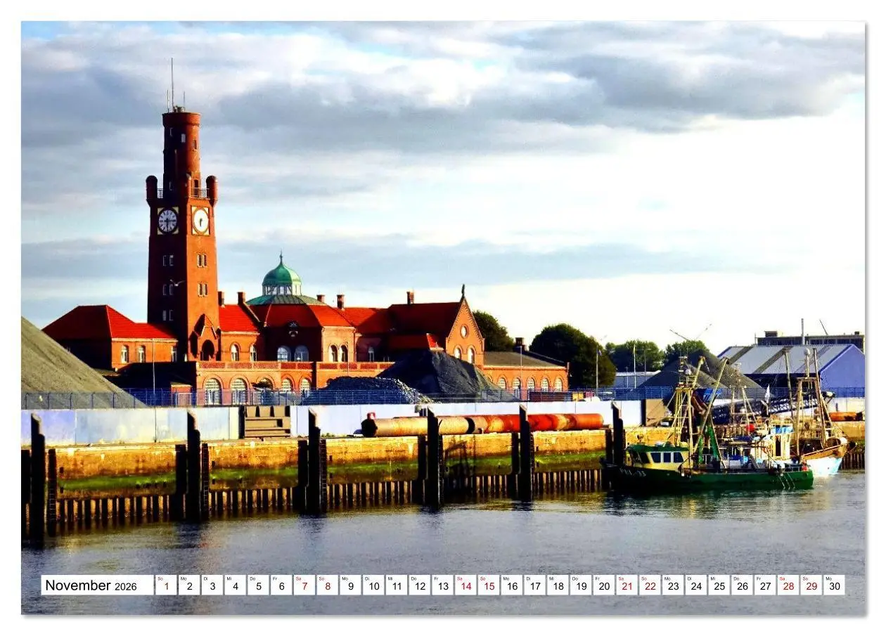 Bild: 9783516642407 | elbabwärts - Von Hamburg nach Cuxhaven (Tischkalender 2026 DIN A5...