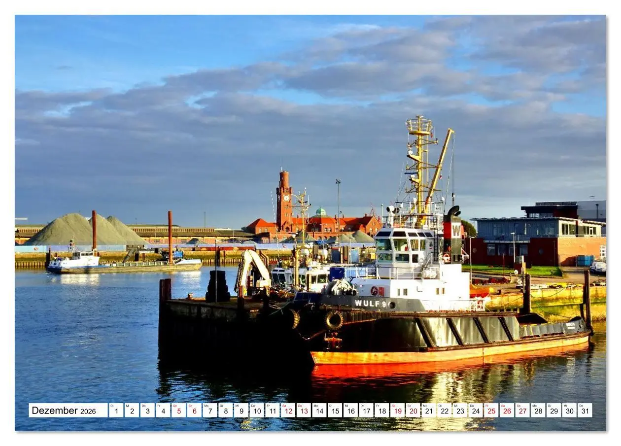 Bild: 9783516642407 | elbabwärts - Von Hamburg nach Cuxhaven (Tischkalender 2026 DIN A5...
