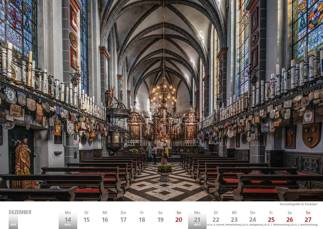 Bild: 9783965352407 | Rheinland 2026 Wandkalender A4 quer Spiralbindung 28 Blatt mit 56...