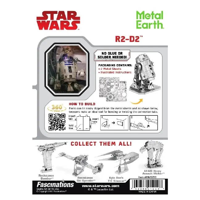 Bild: 32309012507 | Metal Earth: STAR WARS R2-D2 | Steel Model Kit | 502660 | 2018