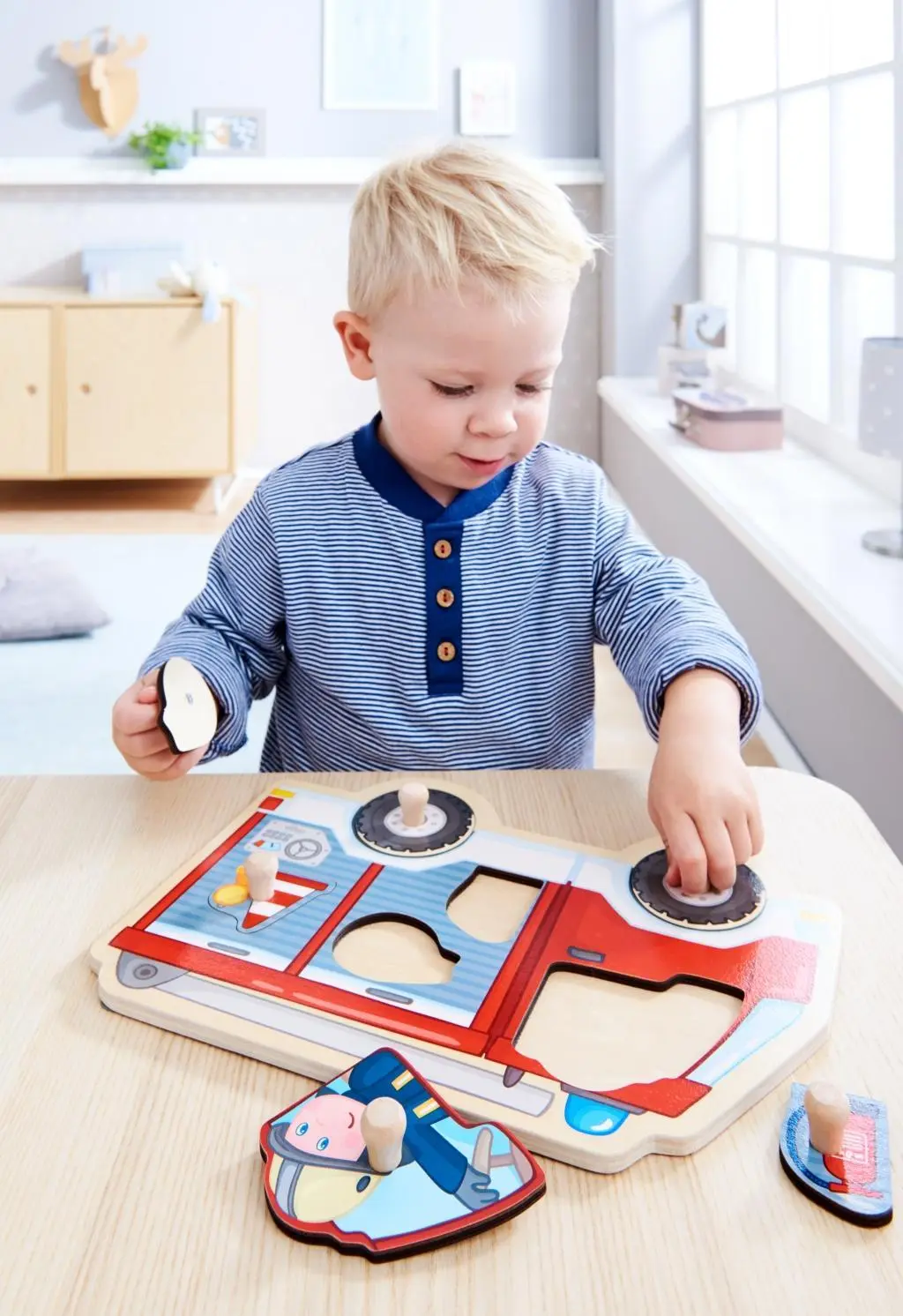Bild: 4010168242507 | Greifpuzzle Feuerwehrauto | Spiel | 1304594001 | Deutsch | 2019