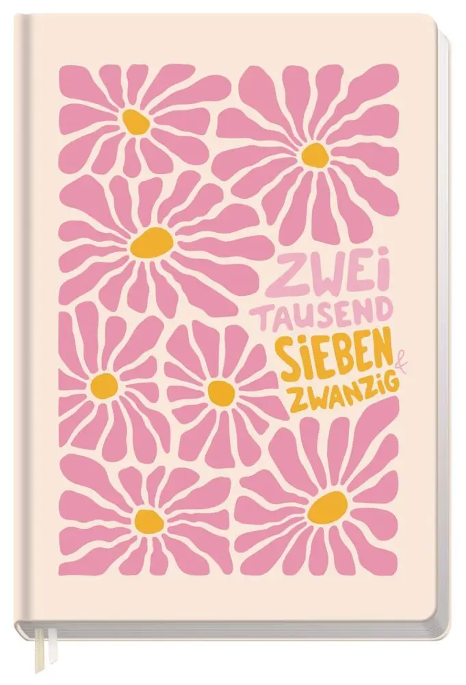 Cover: 4029357112507 | Häfft-Timer - Jugendkalender A5 2027 | Motiv [Pink Flowers] | GmbH