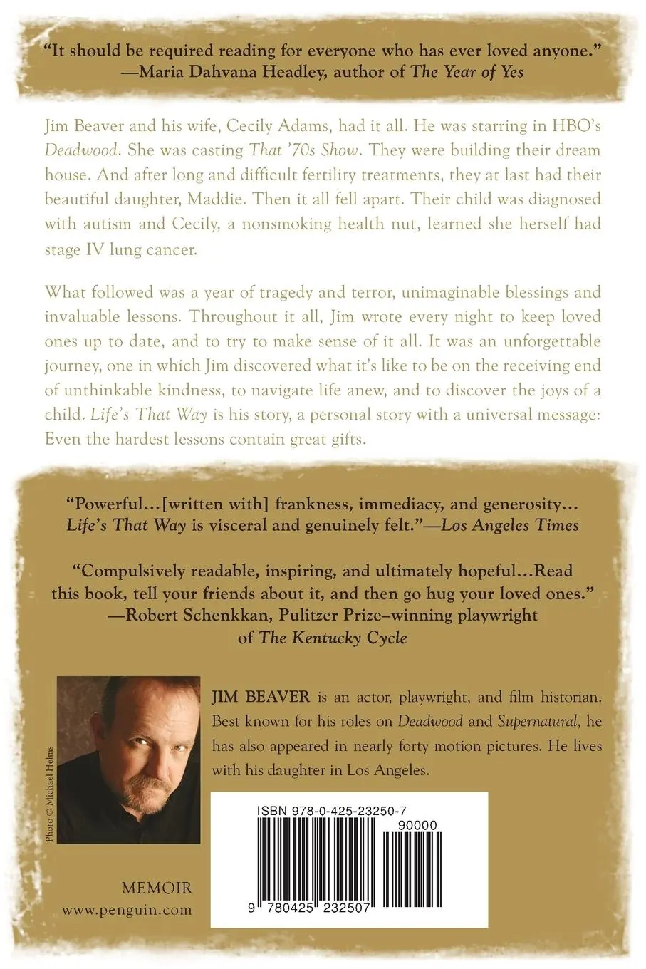 Rückseite: 9780425232507 | Life's That Way | A Memoir | Jim Beaver | Taschenbuch | Englisch