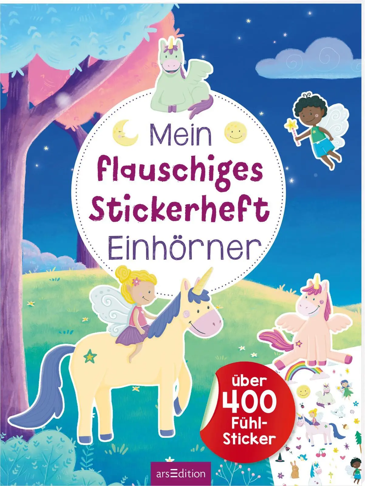 Cover: 9783845862507 | Mein flauschiges Stickerheft - Einhörner | Über 400 Fühl-Sticker