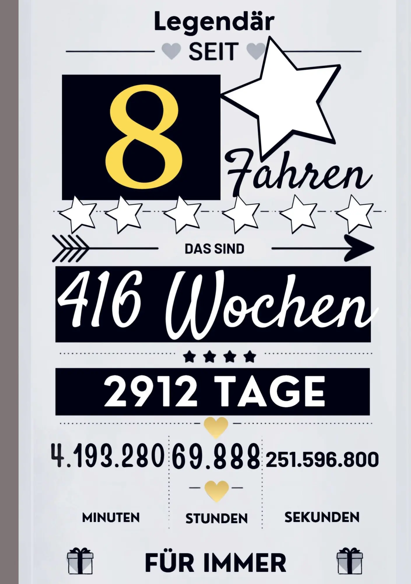 Cover: 9789403862507 | Notizbuch für Jungen 8 Jahre- Geburtstagsgeschenk für 8 jährige Jungen