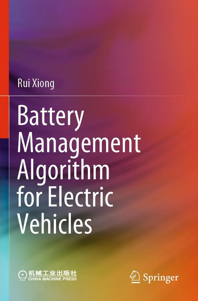 Cover: 9789811502507 | Battery Management Algorithm for Electric Vehicles | Rui Xiong | Buch
