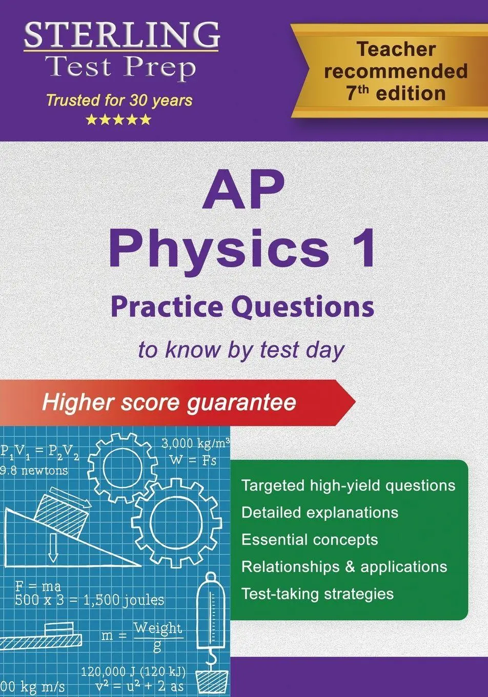 Cover: 9798885572507 | AP Physics 1 Practice Questions | Sterling Test Prep | Taschenbuch