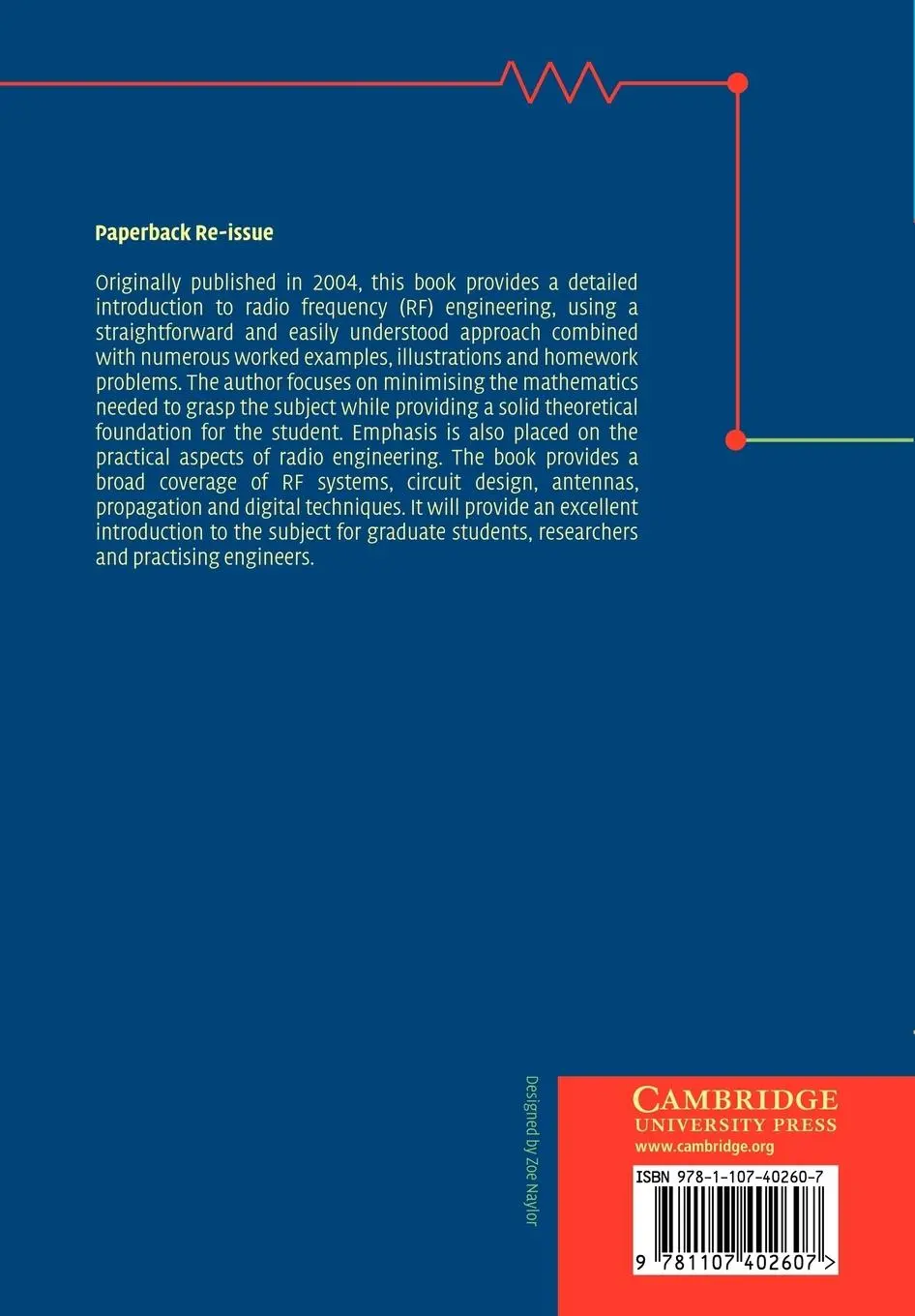 Rückseite: 9781107402607 | An Introduction to Radio Frequency Engineering | Christopher Coleman