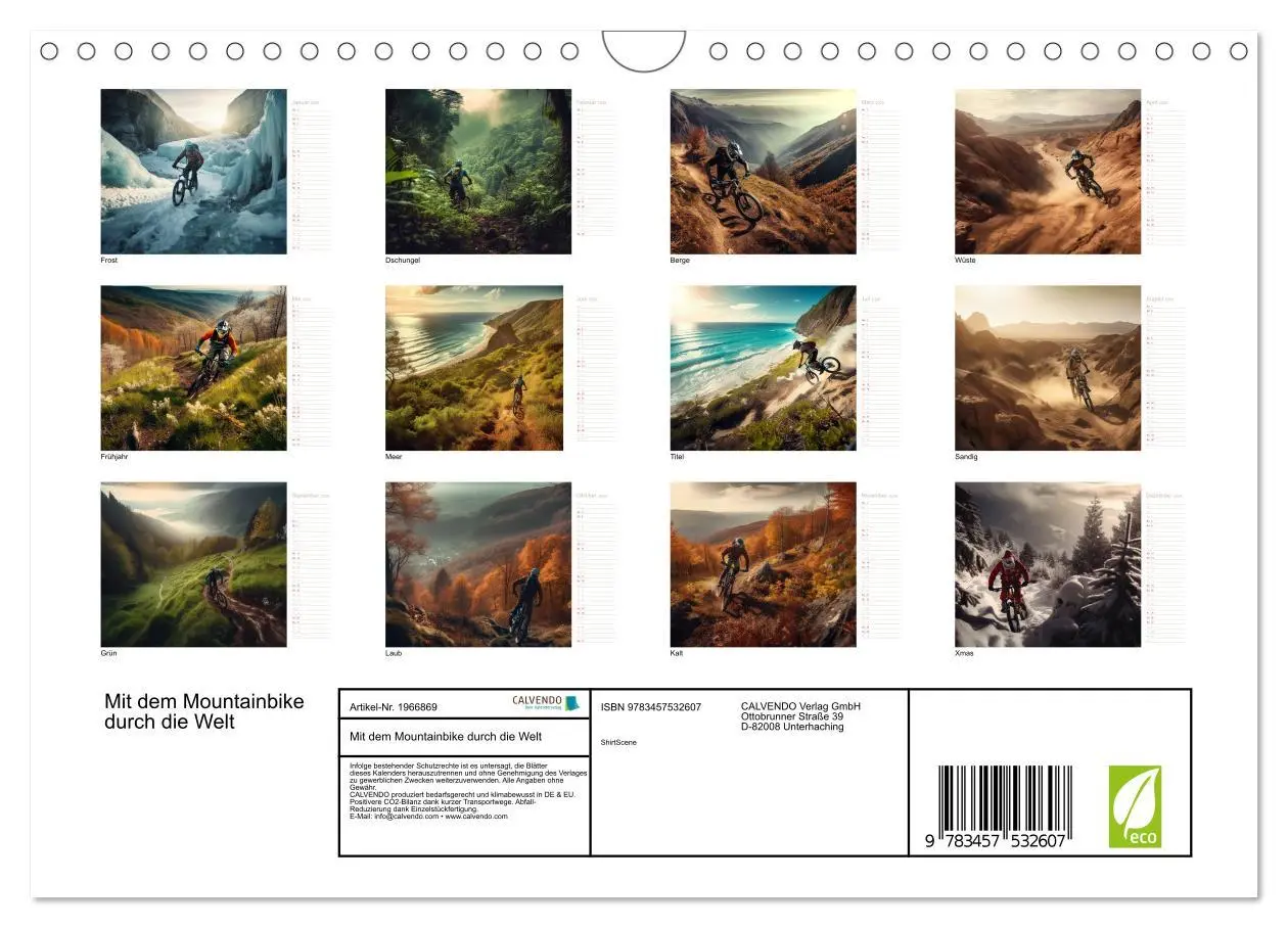 Bild: 9783457532607 | Mit dem Mountainbike durch die Welt (Wandkalender 2026 DIN A4...