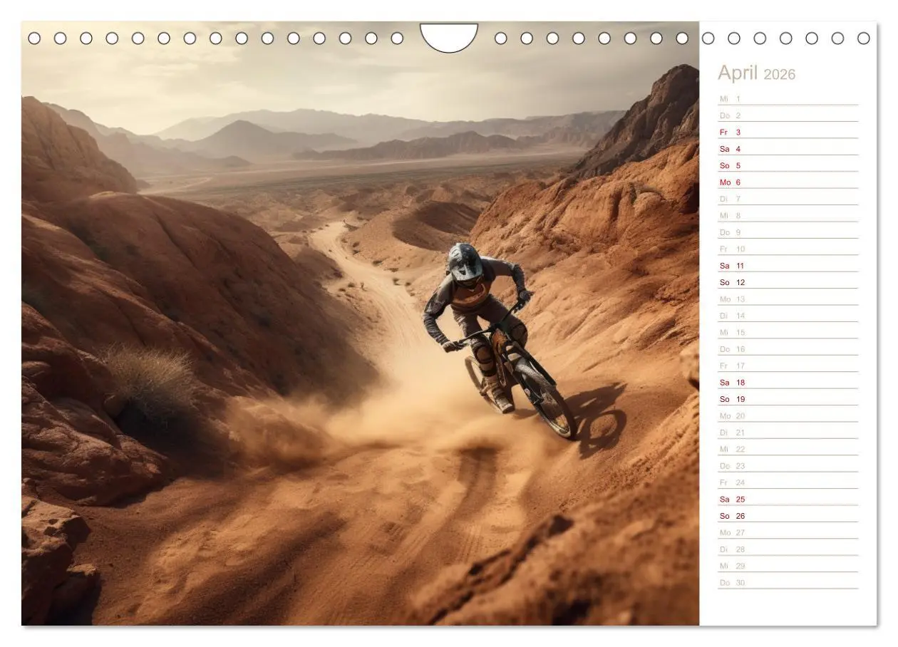 Bild: 9783457532607 | Mit dem Mountainbike durch die Welt (Wandkalender 2026 DIN A4...