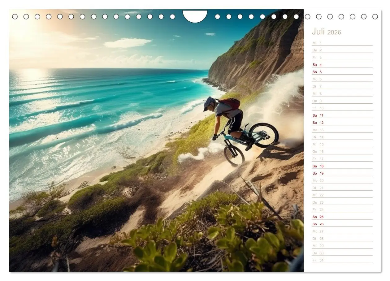 Bild: 9783457532607 | Mit dem Mountainbike durch die Welt (Wandkalender 2026 DIN A4...