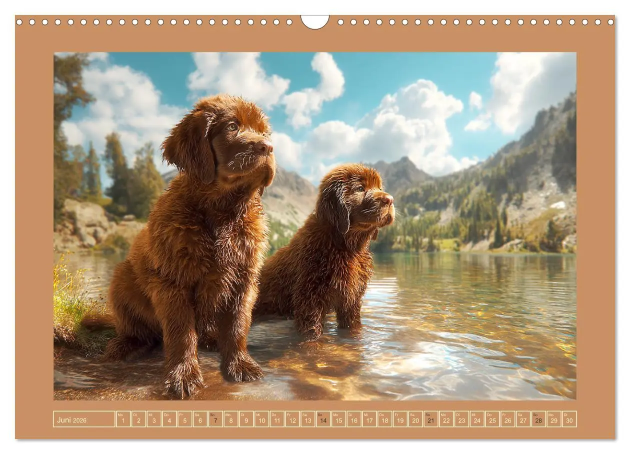 Bild: 9783457772607 | Neufundländer. Imposante Riesen mit sanfter Seele (Wandkalender...