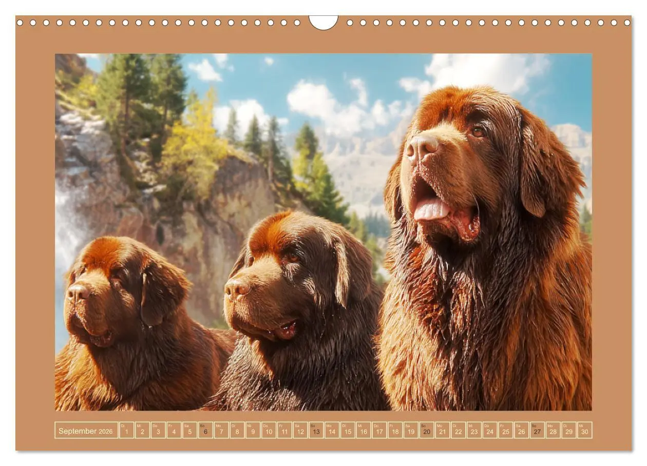 Bild: 9783457772607 | Neufundländer. Imposante Riesen mit sanfter Seele (Wandkalender...