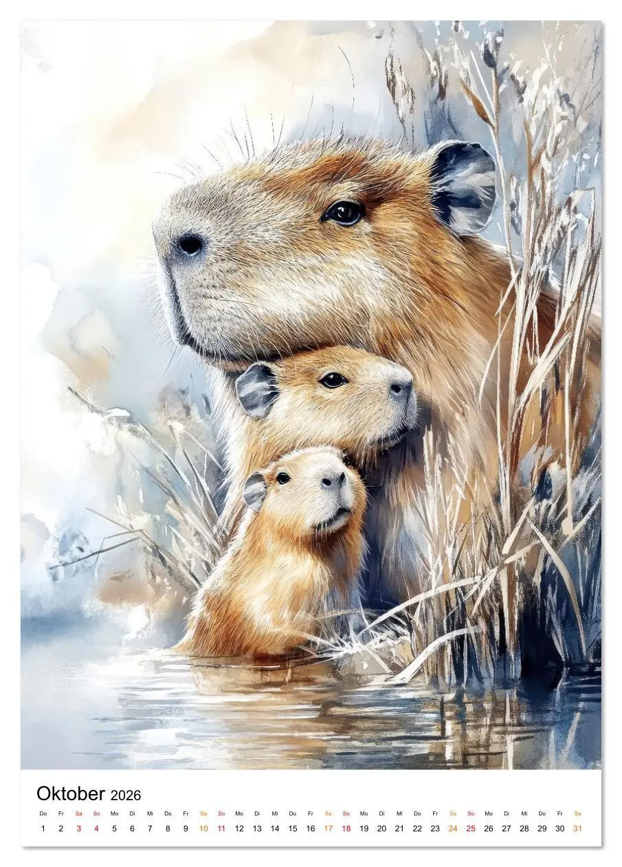 Bild: 9783516622607 | Tierlieblinge (Tischkalender 2026 DIN A5 hoch), CALVENDO...