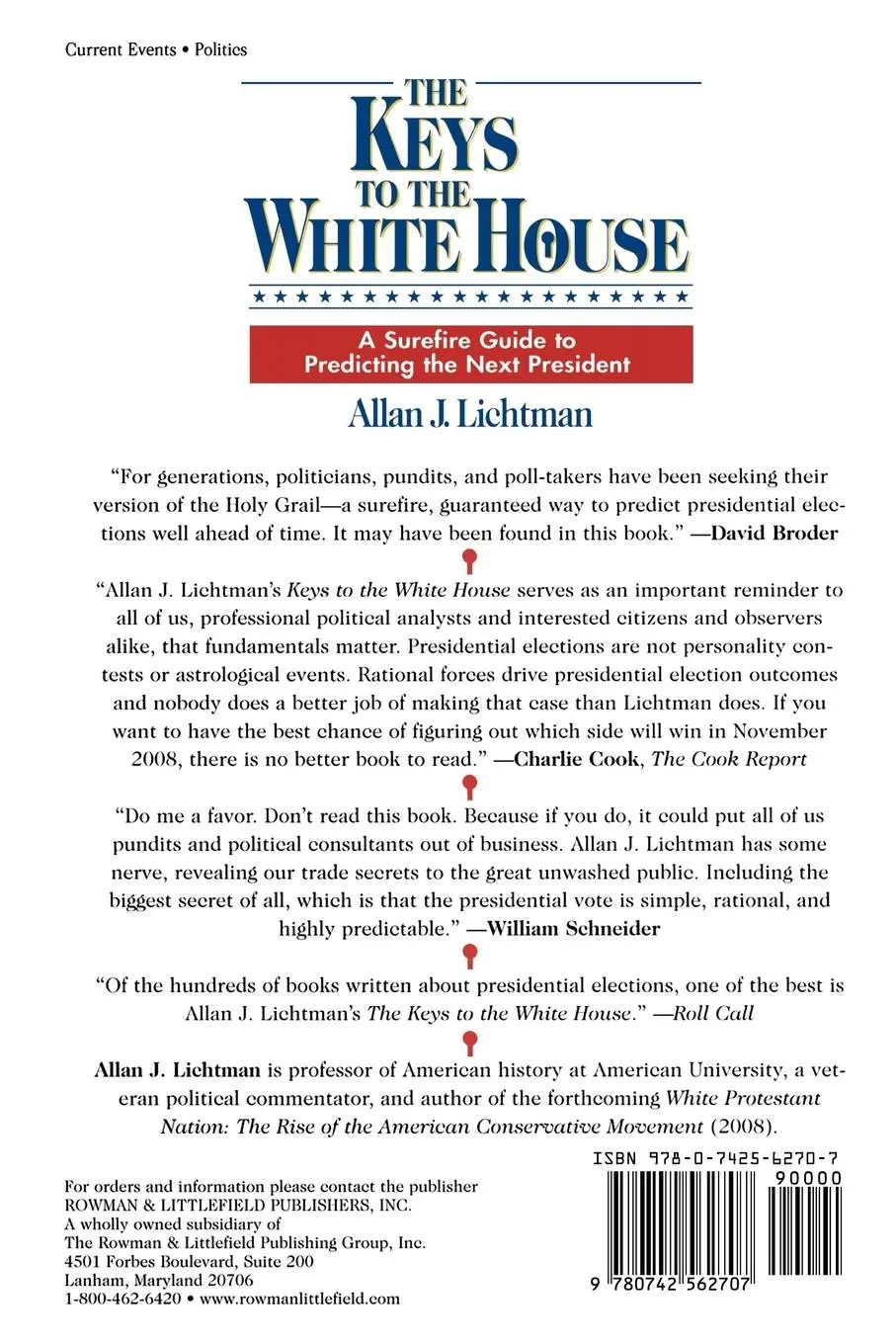 Rückseite: 9780742562707 | The Keys to the White House | Allan Lichtman | Taschenbuch | Englisch