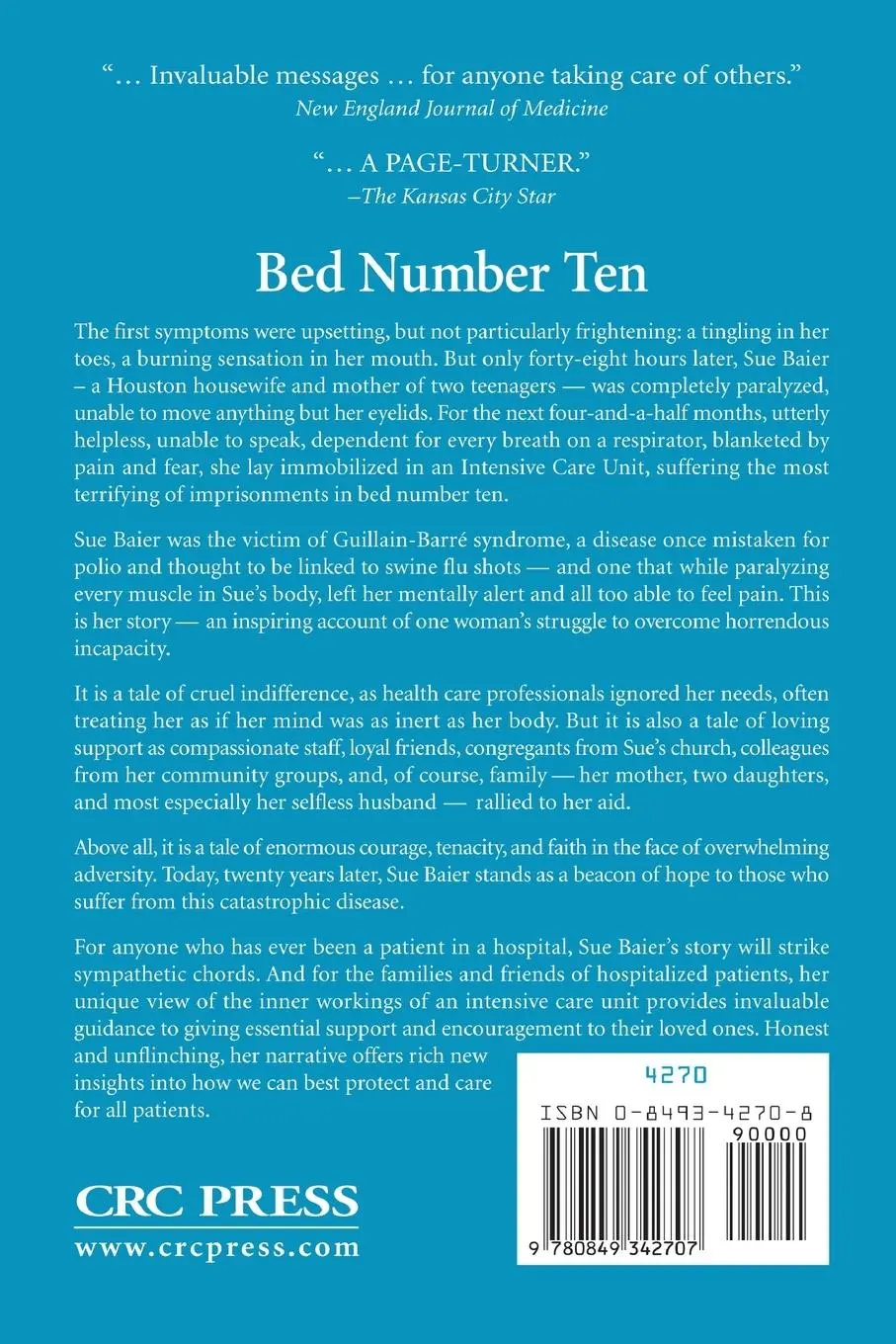 Rückseite: 9780849342707 | Bed Number Ten | Sue Baier (u. a.) | Taschenbuch | Englisch | 1989