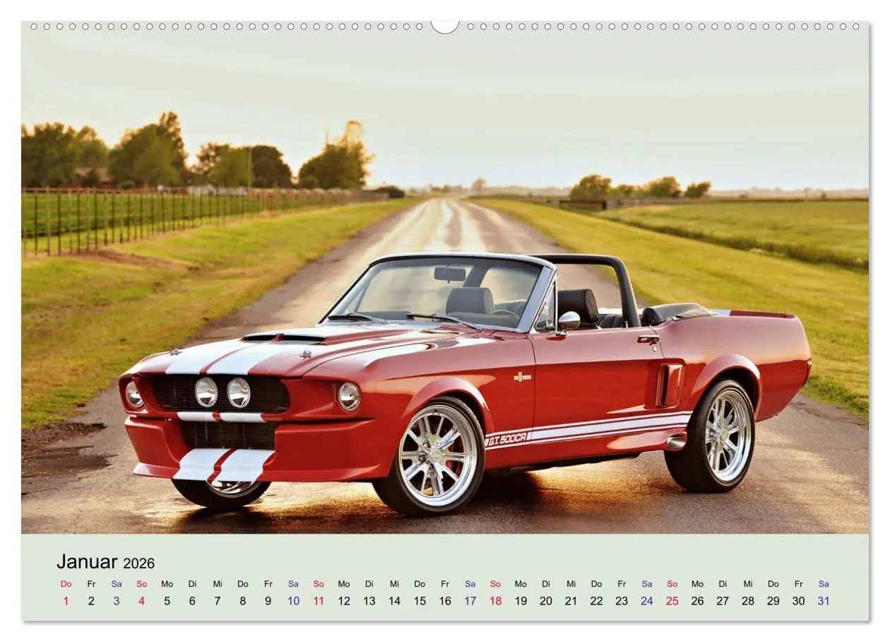 Bild: 9783457522707 | Traumautos in Rot (Wandkalender 2026 DIN A2 quer), CALVENDO...