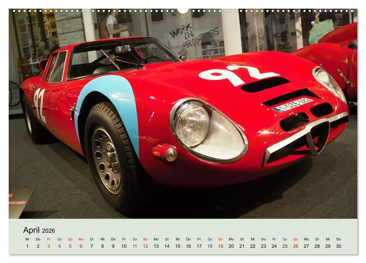 Bild: 9783457522707 | Traumautos in Rot (Wandkalender 2026 DIN A2 quer), CALVENDO...