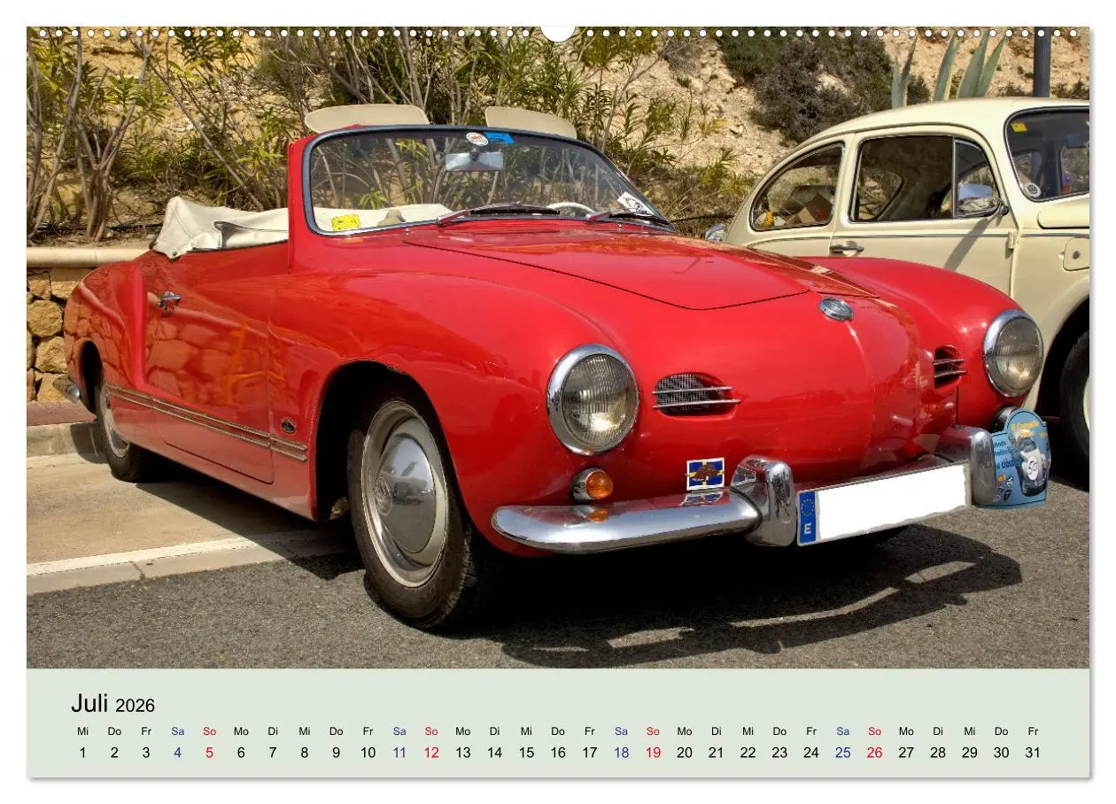 Bild: 9783457522707 | Traumautos in Rot (Wandkalender 2026 DIN A2 quer), CALVENDO...