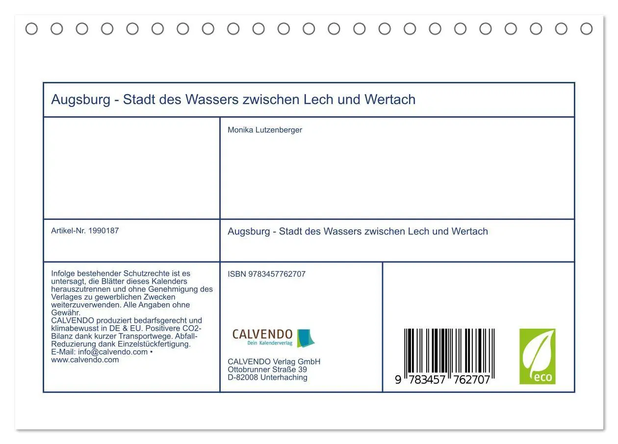 Bild: 9783457762707 | Augsburg - Stadt des Wassers zwischen Lech und Wertach...