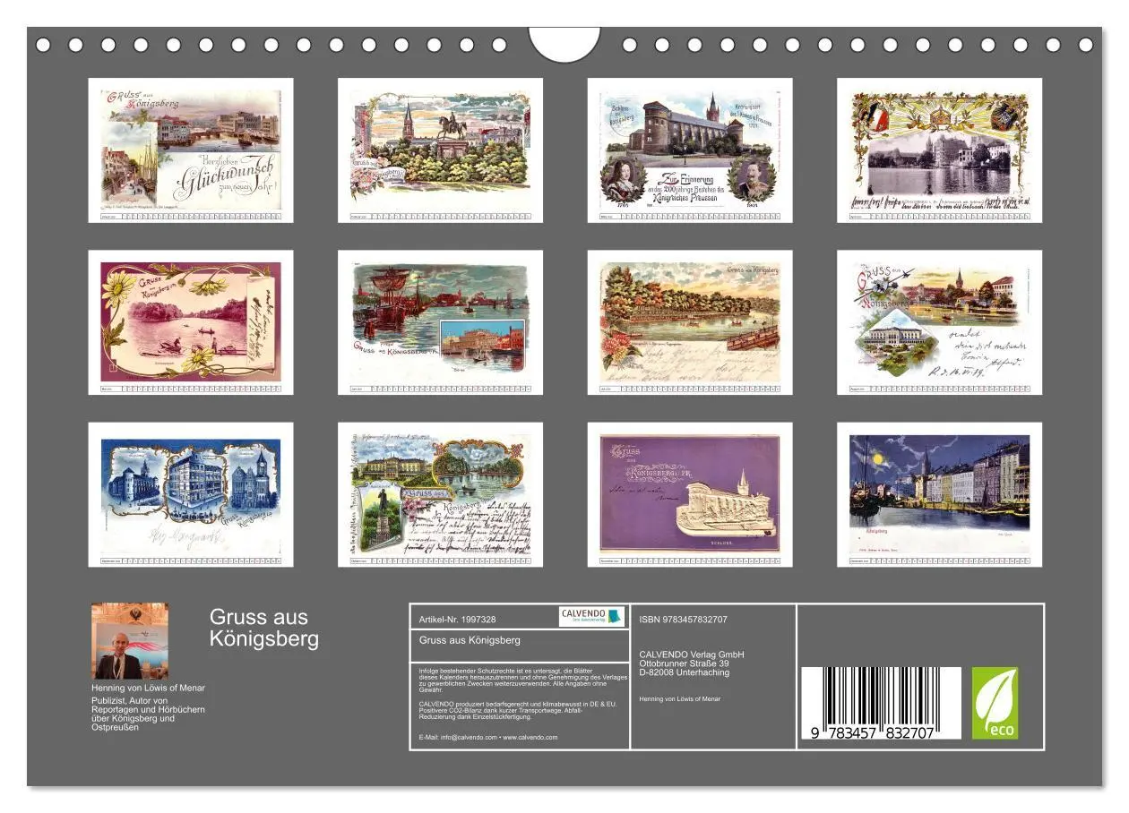 Bild: 9783457832707 | Gruss aus Königsberg (Wandkalender 2026 DIN A4 quer), CALVENDO...