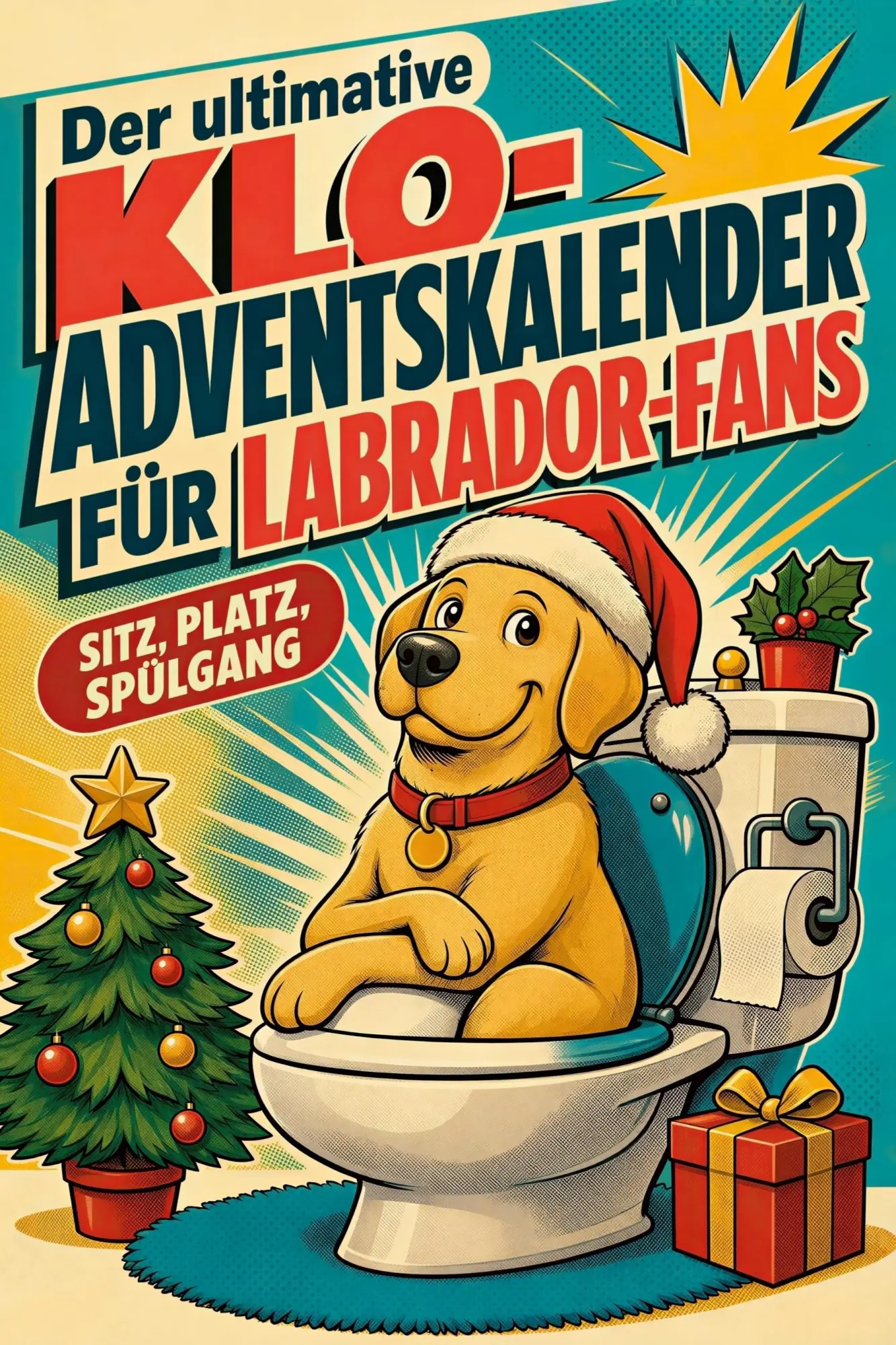 Cover: 9783696112707 | Der ultimative Klo-Adventskalender für Labrador-Fans | Felix Richter