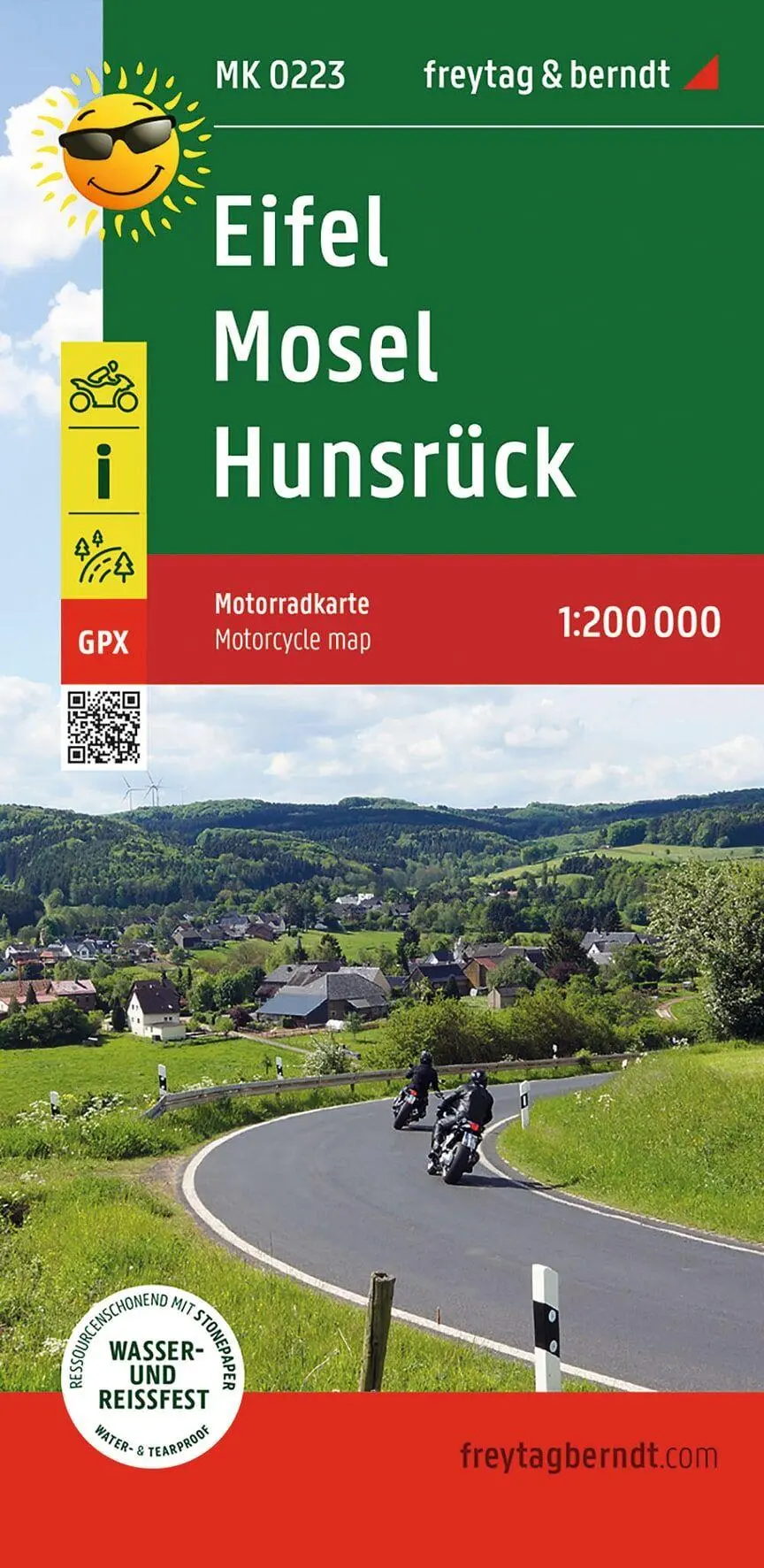 Cover: 9783707922707 | freytag &amp; berndt Motorradkarte Eifel - Mosel - Hunsrück 1:200.000