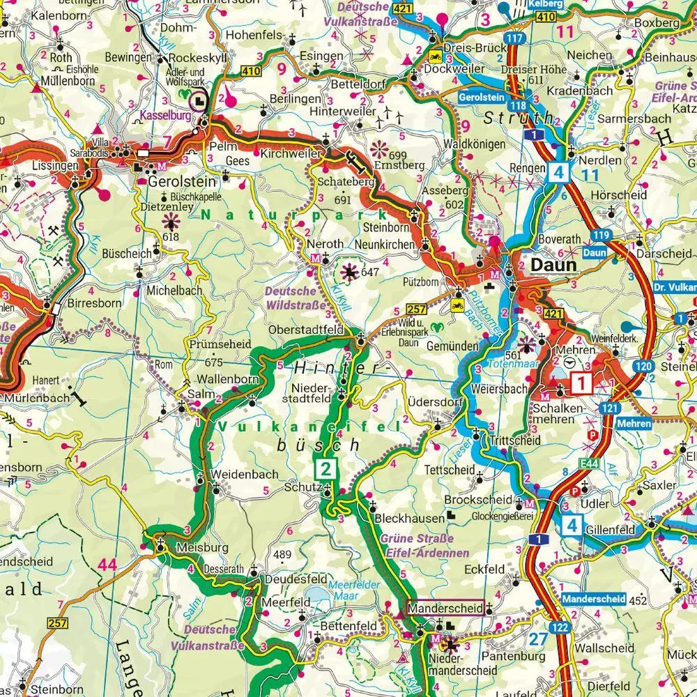 Bild: 9783707922707 | freytag &amp; berndt Motorradkarte Eifel - Mosel - Hunsrück 1:200.000