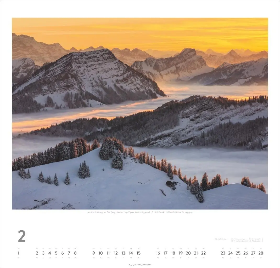 Bild: 9783839902707 | Schweiz Kalender 2026 - Schönste Landschaften und Ansichten | Kalender