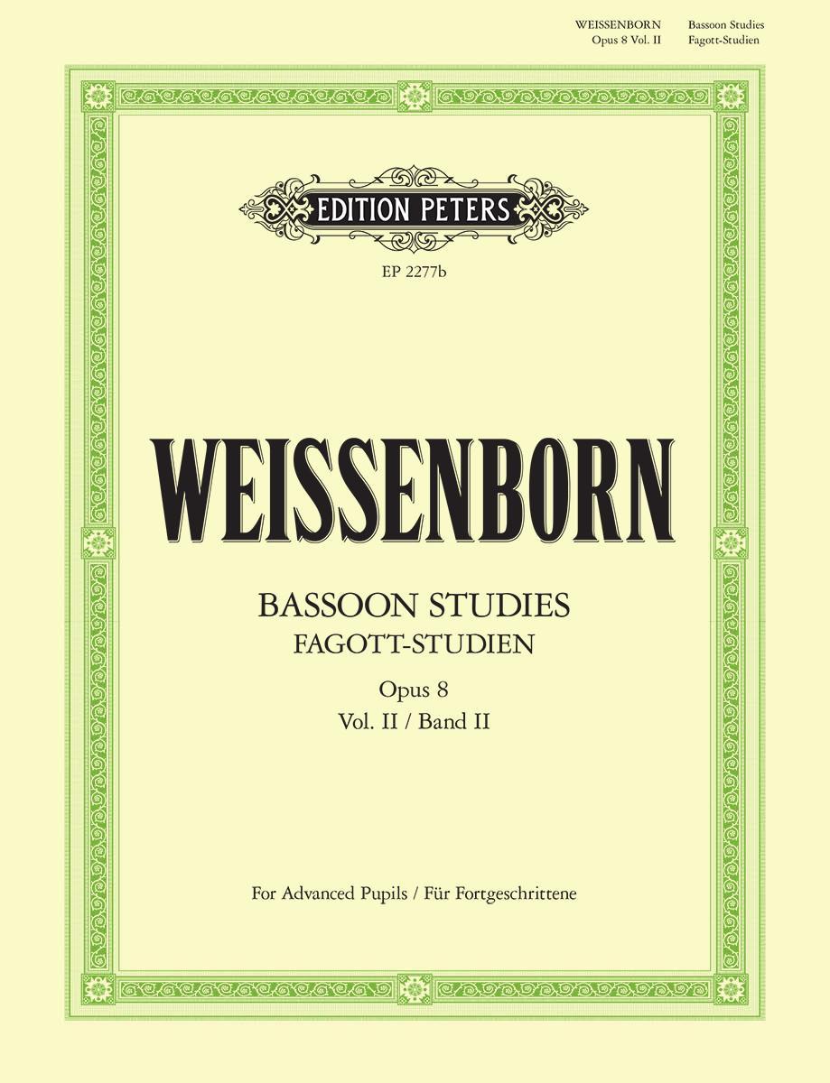 Cover: 9790577082707 | Fagott-Studien, Heft 2: Für Fortgeschrittene op. 8 | Weissenborn