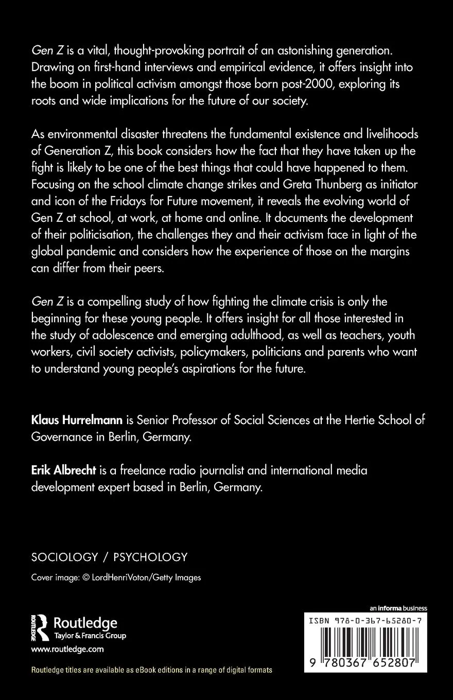 Rückseite: 9780367652807 | Gen Z | Between Climate Crisis and Coronavirus Pandemic | Taschenbuch