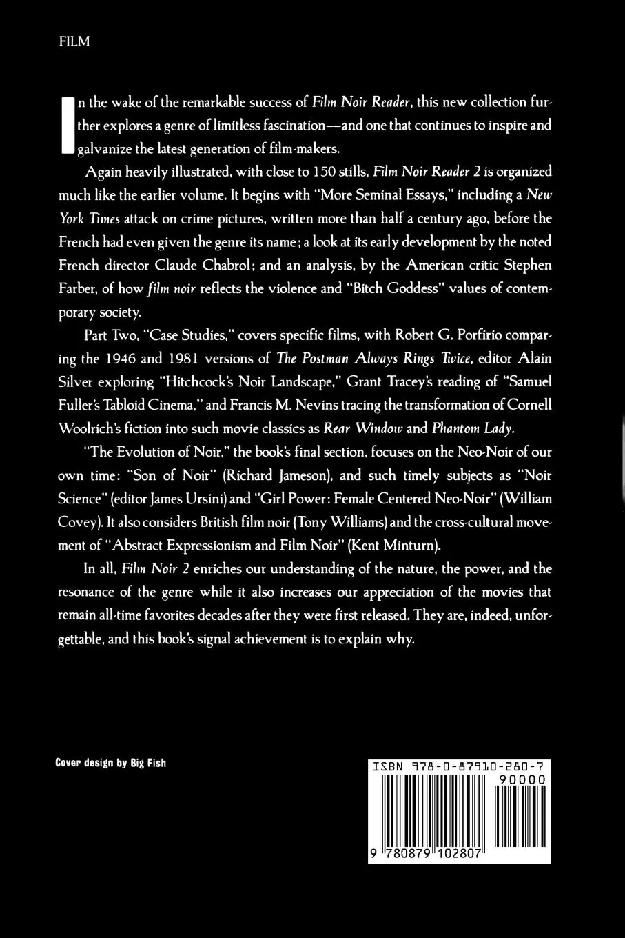 Rückseite: 9780879102807 | Film Noir Reader 2 | Alain Silver | Taschenbuch | Englisch | 2004