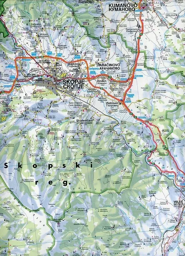 Bild: 9783707912807 | Mazedonien 1 : 200 000 | (Land-)Karte | Deutsch | 2020