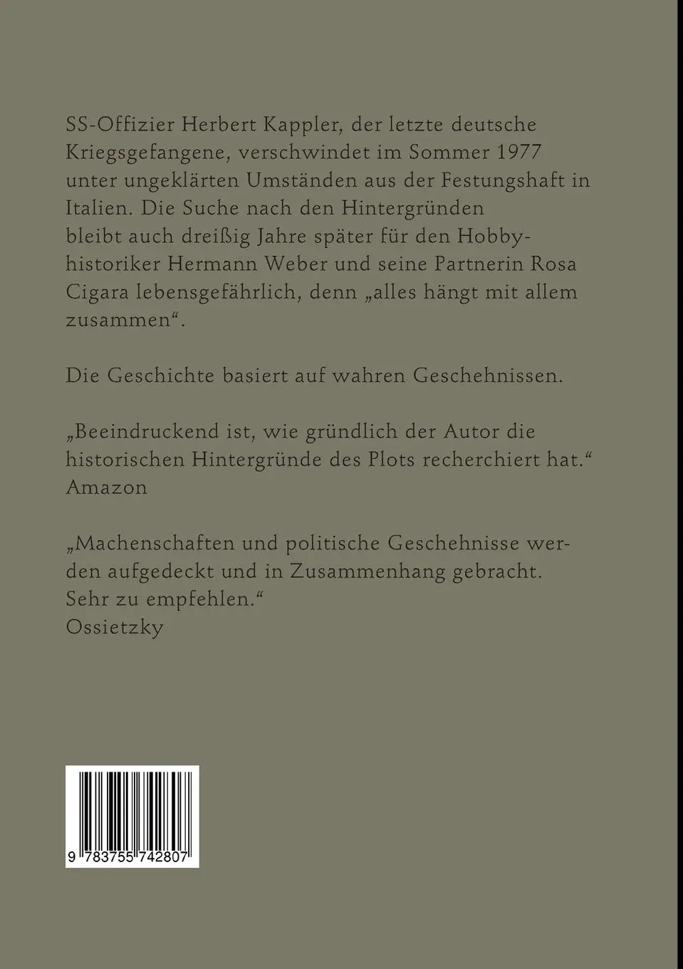 Rückseite: 9783755742807 | Kapplers Hut | Die Enthüllung eines SS-Offiziers | Gerd Bohne | Buch