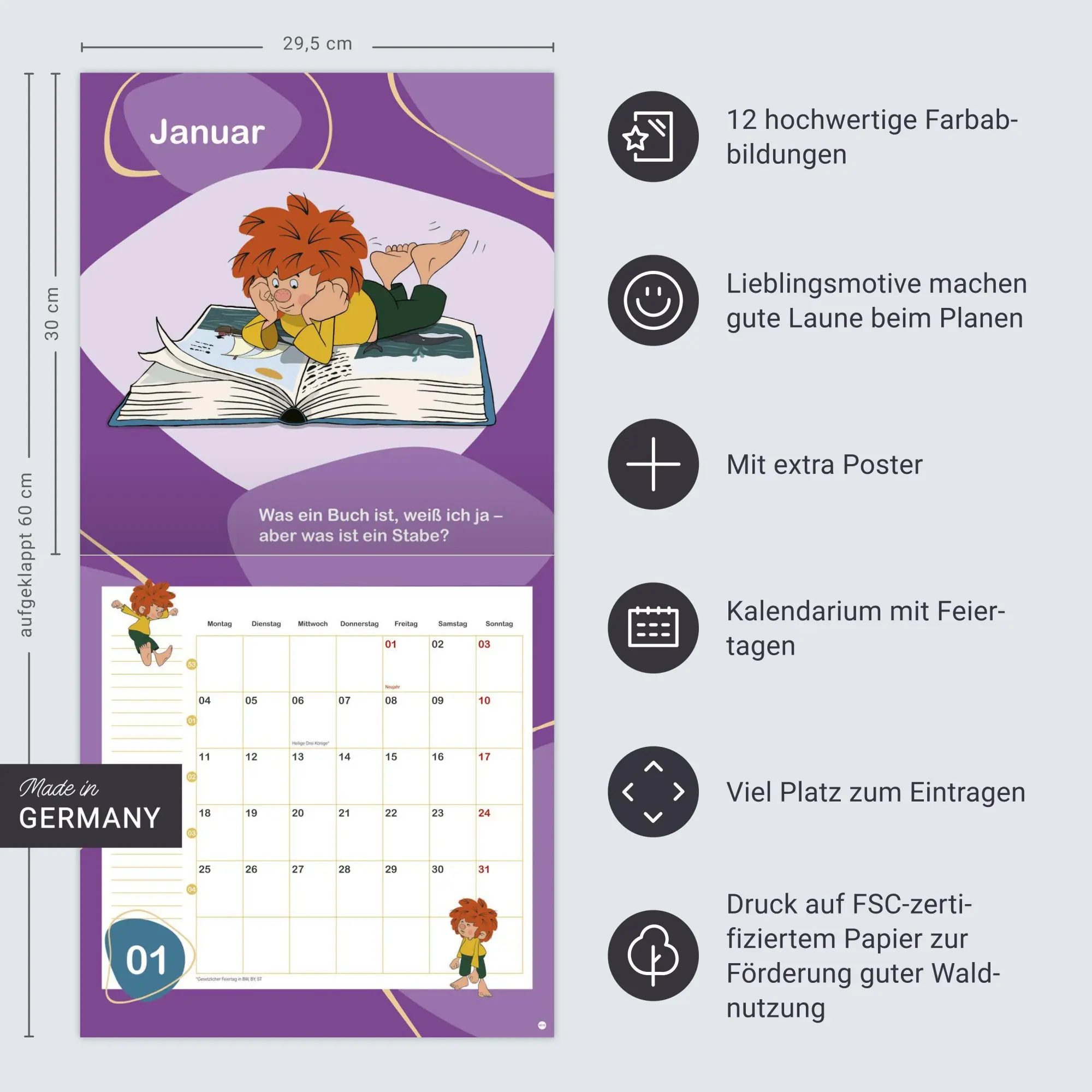 Bild: 9783756422807 | Pumuckl Broschurkalender 2027 | Kalender | 28 S. | Deutsch | 2027