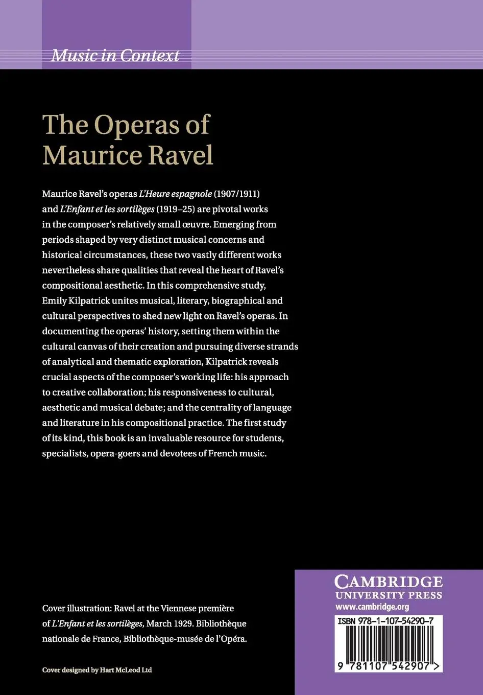 Rückseite: 9781107542907 | The Operas of Maurice Ravel | Emily Kilpatrick | Taschenbuch | 2017