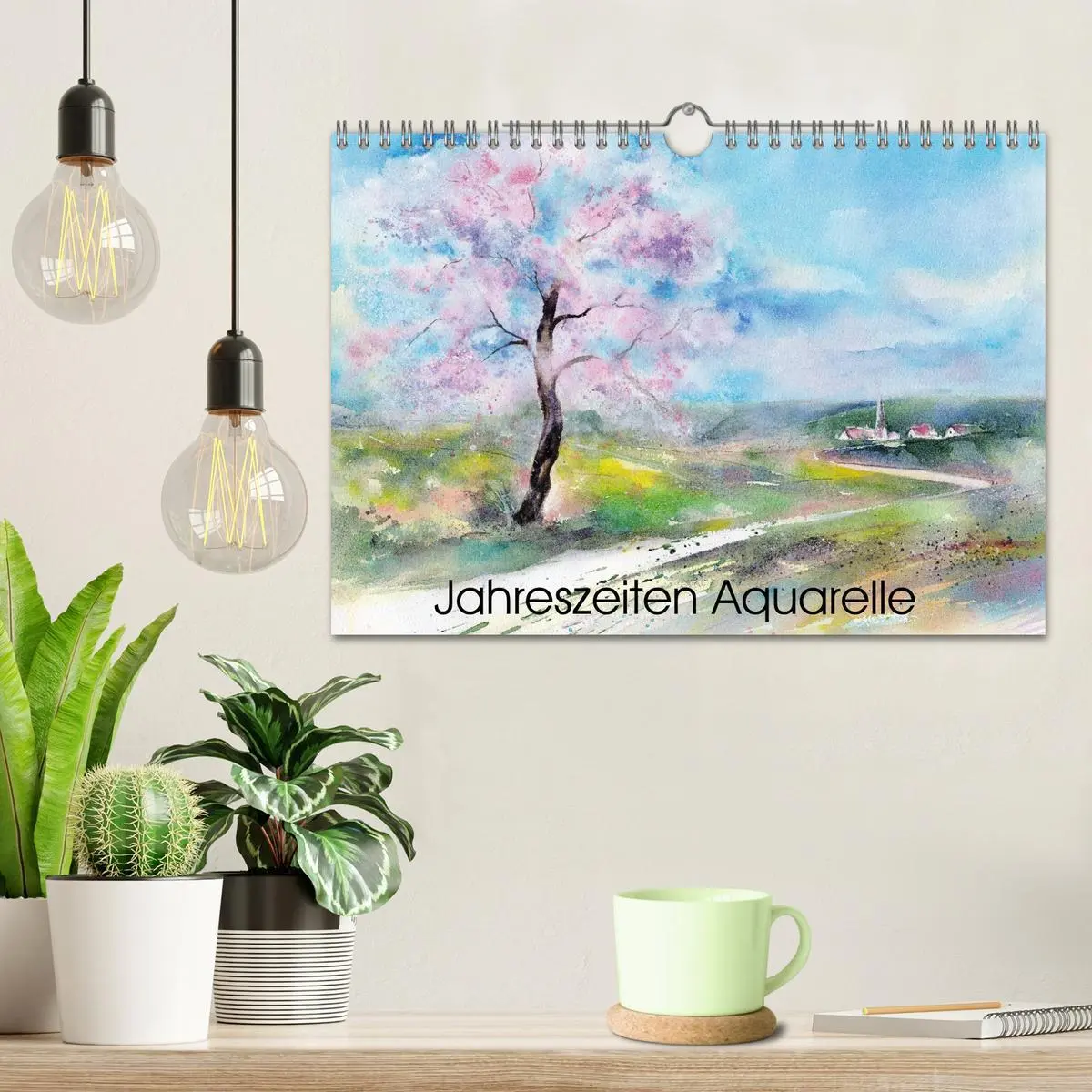 Bild: 9783516072907 | Jahreszeiten Aquarelle (Wandkalender 2026 DIN A4 quer), CALVENDO...