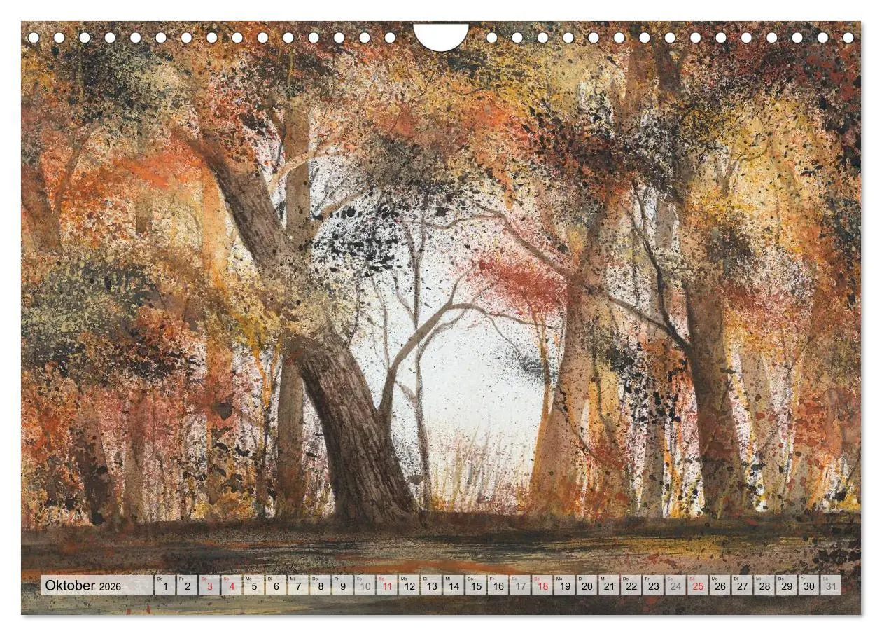 Bild: 9783516072907 | Jahreszeiten Aquarelle (Wandkalender 2026 DIN A4 quer), CALVENDO...