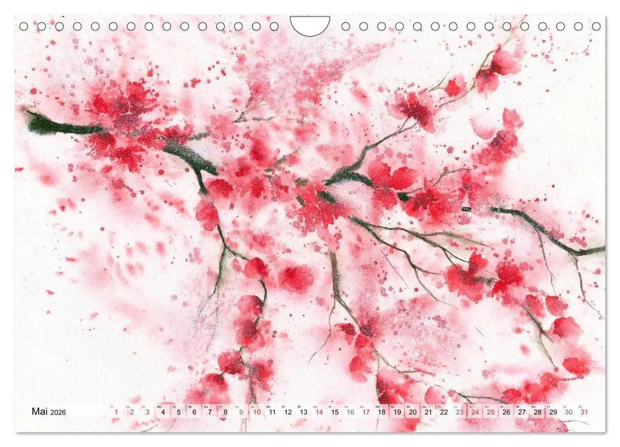 Bild: 9783516072907 | Jahreszeiten Aquarelle (Wandkalender 2026 DIN A4 quer), CALVENDO...