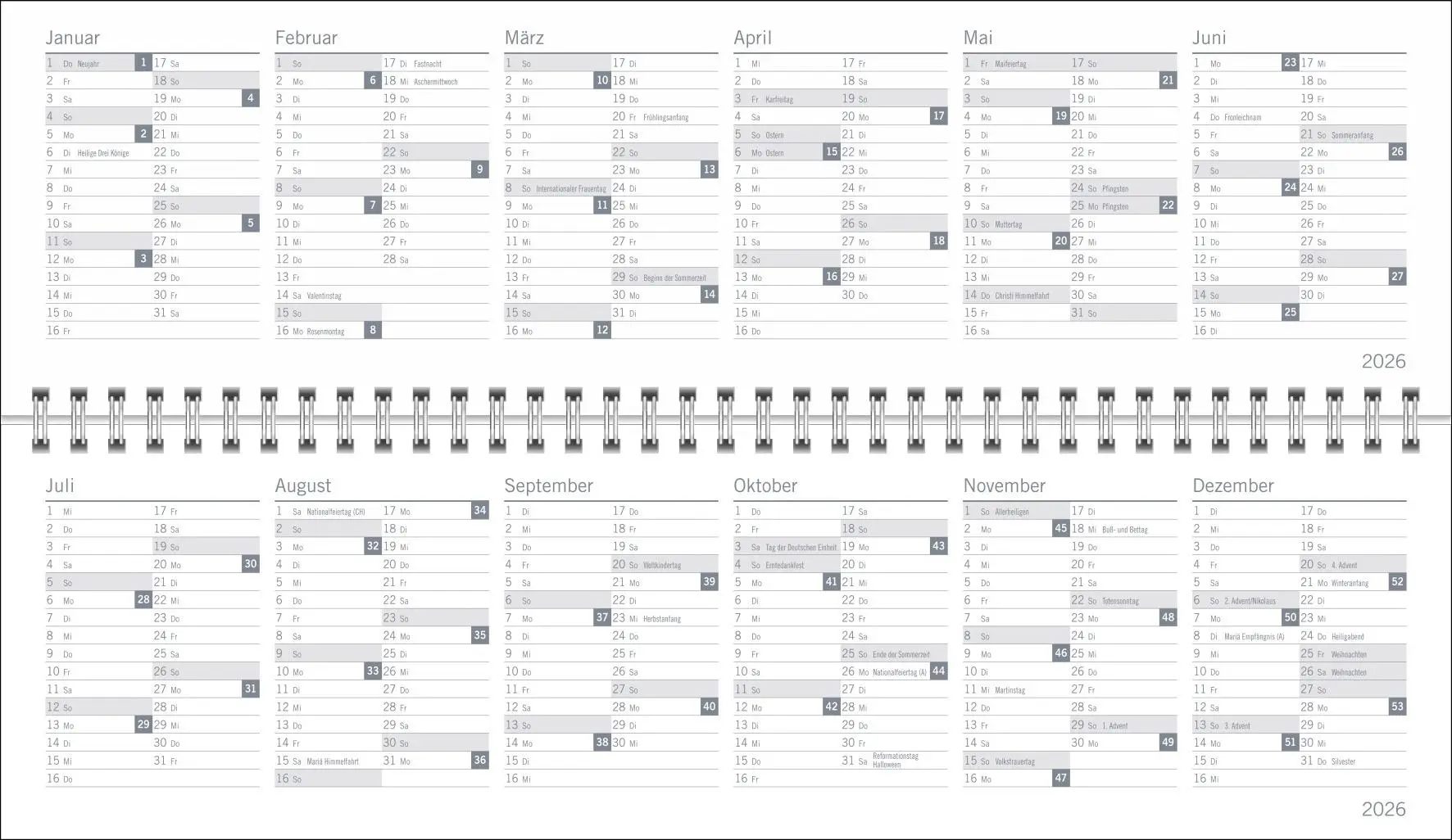 Bild: 9783756412907 | times&amp;more Petrol Wochenquerplaner 2026 | Heye | Kalender | 64 S.
