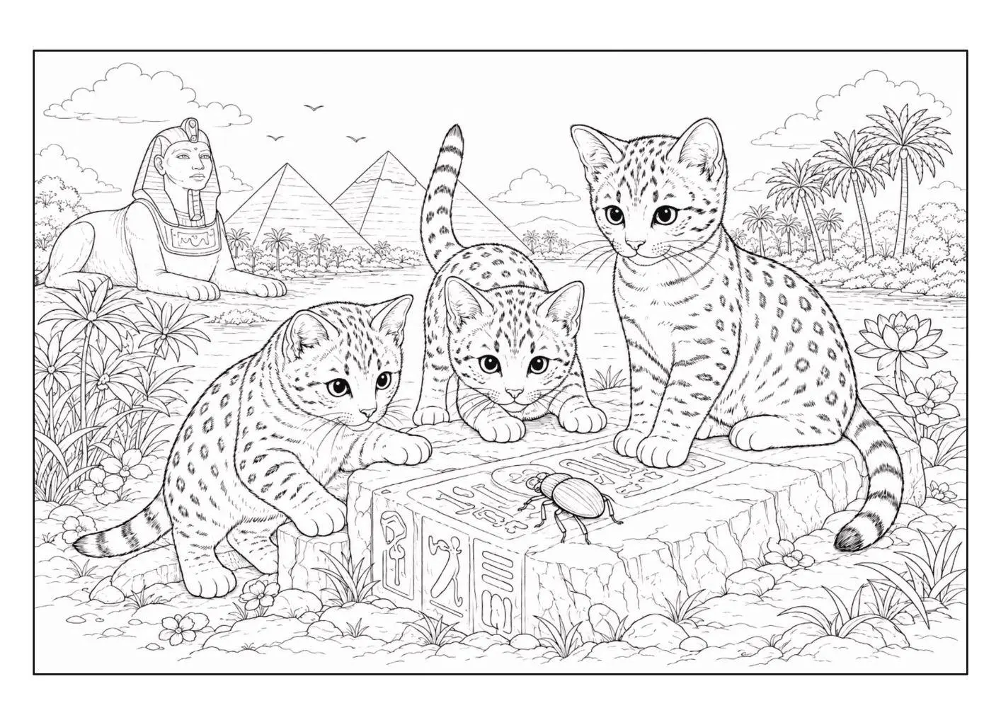 Bild: 9783986572907 | Katzen Malbuch für Kinder ab 8 Jahren und Erwachsene mit 50...