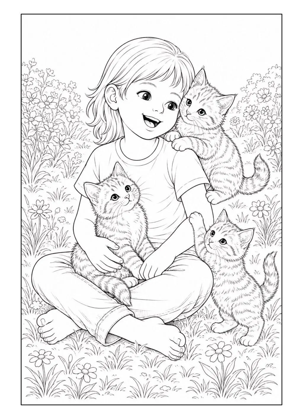 Bild: 9783986572907 | Katzen Malbuch für Kinder ab 8 Jahren und Erwachsene mit 50...